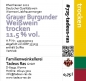Preview: Grauer Burgunder trocken 2022
